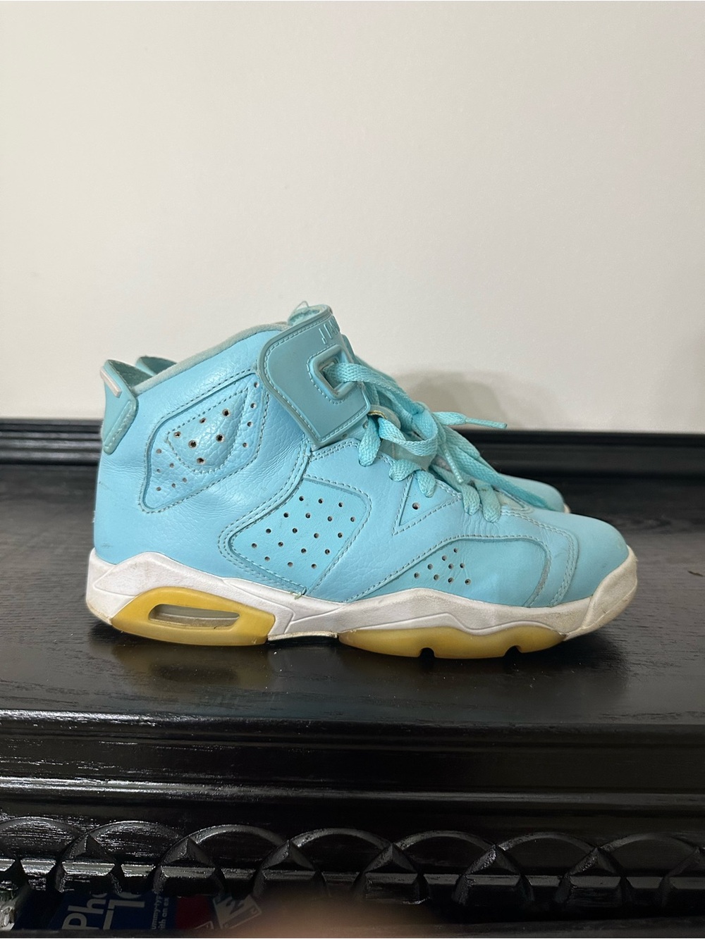 Jordan Kids Turquoise High-Top Sneakers